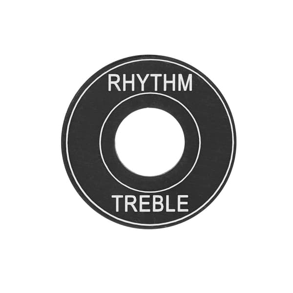 Aluminiumomkopplarplatta Rhythm Treble Ring för LP EPI Elgitarr Svart