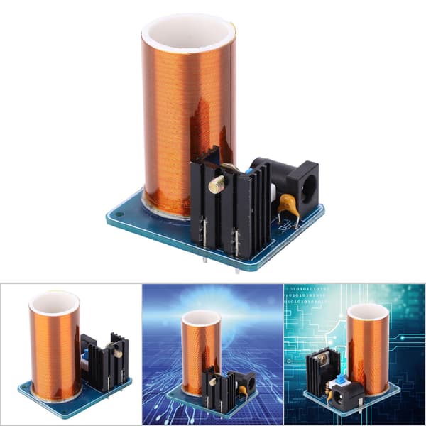 Mini Tesla Coil Kit DC12V Trådlös LED-gnistmodul DIY Elektronikprojekt