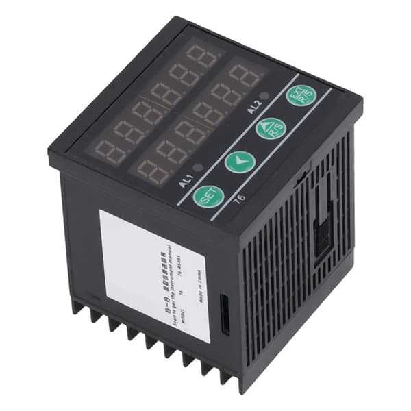 BERM 6-cifret multifunktionstæller, industriel LED-display timermåler til samlebånd, 100-240VAC