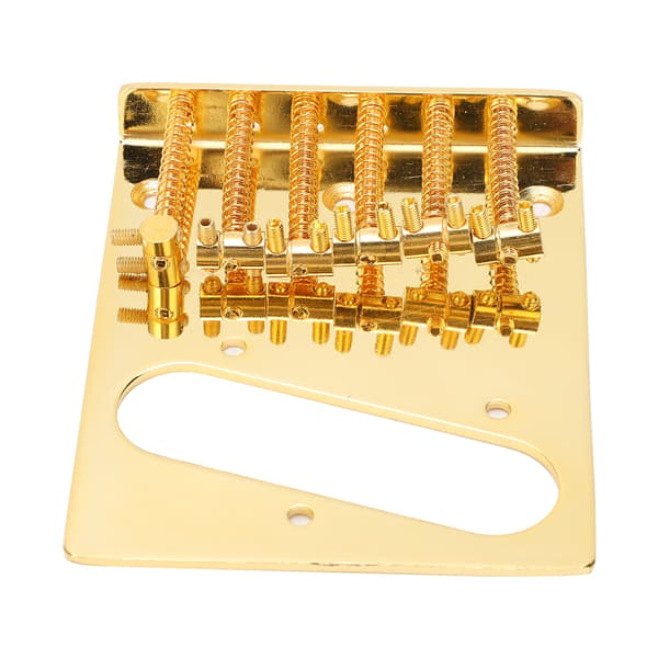 6 guldsadel Telecaster broplade, single coil pickup montering til TL elguitar