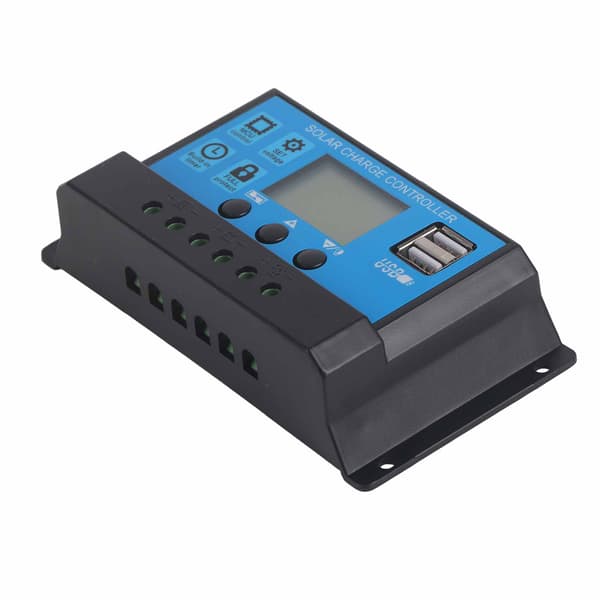 20A 12V 24V 2-vejs MOS Solar Opladningsregulator PWM 3-trins Batteriregulator Panel