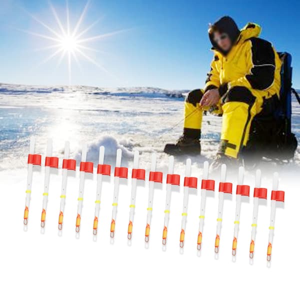 Kompakt isfiskestangspids 15-pak - Robuste 70 mm reserve-topender til vinterfiskeudstyr