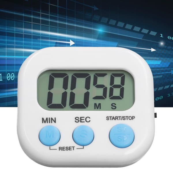 Stor LCD Digital Timer, Nedtælling & Stopur til Køkken, Studie, Klasseværelse Brug
