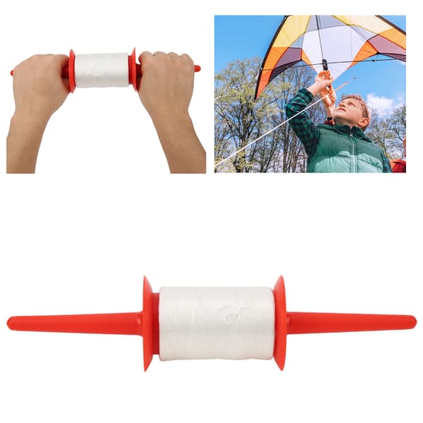 Rød 150M Dragespole Snoropruller Kraftig Polyester Plast 32,5cm til Strand Udendørs 1 Stykke