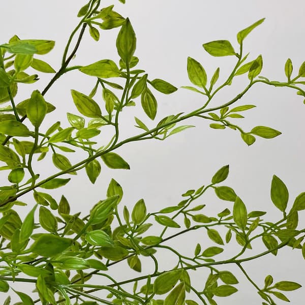 Konstgjord grön Nandina simulerad växtgren heminredning