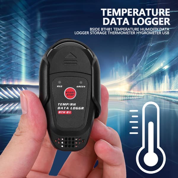 BSIDE BTH81 USB Temperatur Fugtighedslogger, Digital Termometer Hygrometer med Datalagring