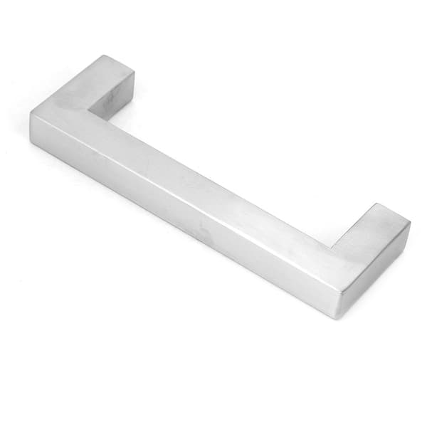 12 mm 304 rustfrit stål sølv skabsgreb Enkelt moderne møbeldørhåndtag (128 mm)
