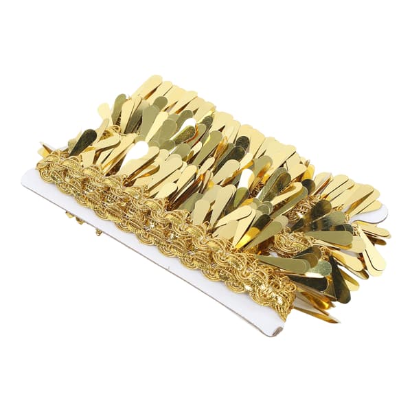 Taljekæde Guld Metal Applikation Glitter Elastisk Paillet Vanddråbeform Tilbehør