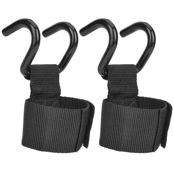 2-pack tyngdlyftningskrokar med greppremmar handledsstöd för gymträning och träningsutrustning