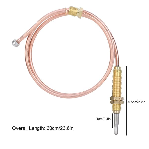 M8 Gevind Termoelement Probe 600mm Gasbrænder til Pejs BBQ Grill Dele