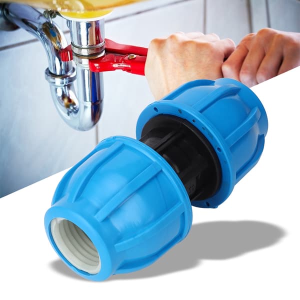 4 st PE-plast 25 mm rak vattenrörskoppling