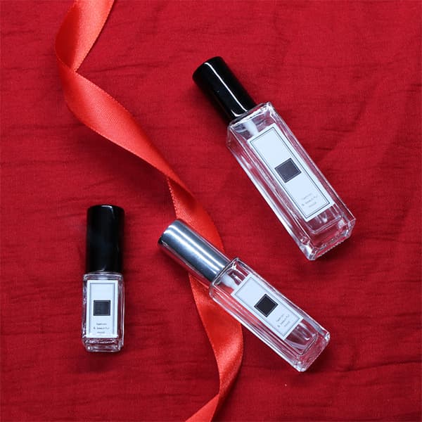 5 ml parfymflaska Tom transparent glas påfyllningsbar minisprayflaska