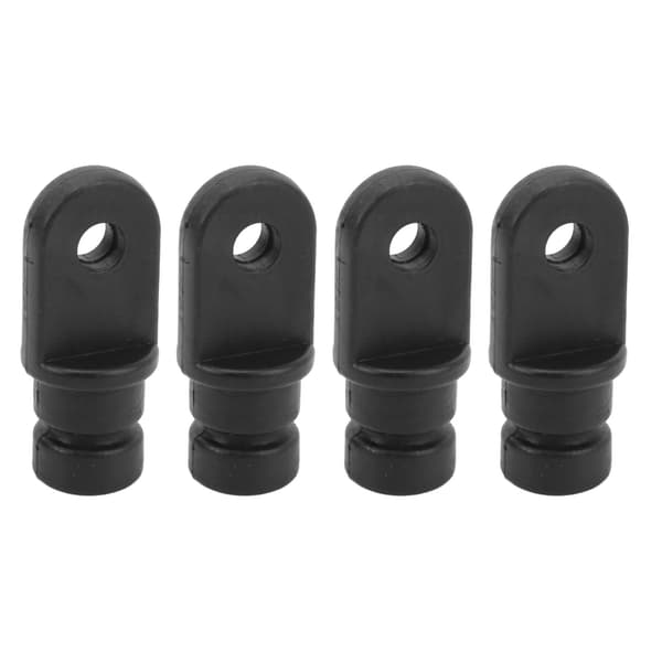 4-pak nylon Bimini kaleche endestykker 5/8 tommer sort marine bådudstyr
