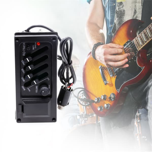 Træ akustisk guitar pickup EQ 7545R med bas mellemtone diskant forstærker