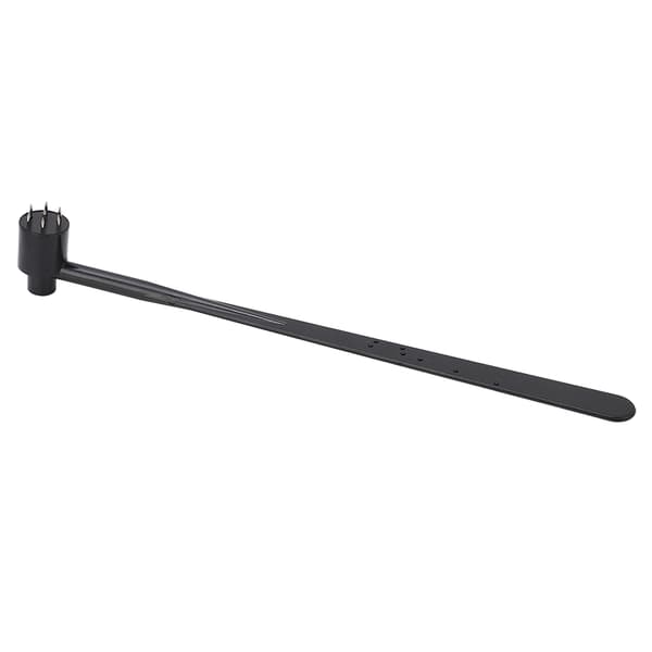 5 stk. enkeltsidet dermal punch, blommeblomstspids, sort ABS-greb, stål, industriel brug