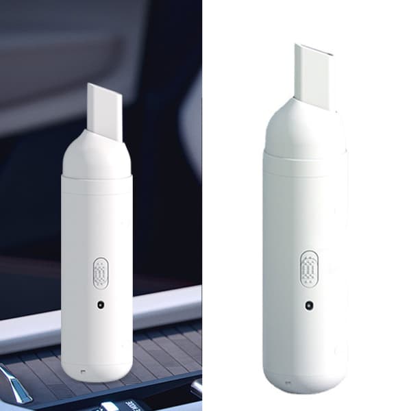 Mini sladdlös handhållen bil dammsugare - USB-laddning, vit