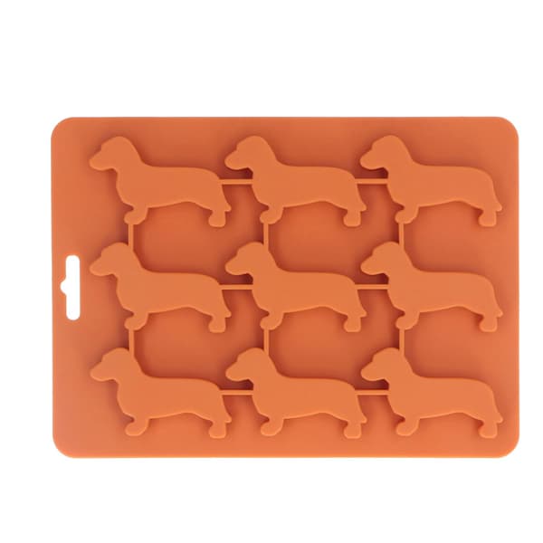 Silikone isterningebakke hundformet form til chokolade, slik, farveblyanter, stearinlys, yoghurt