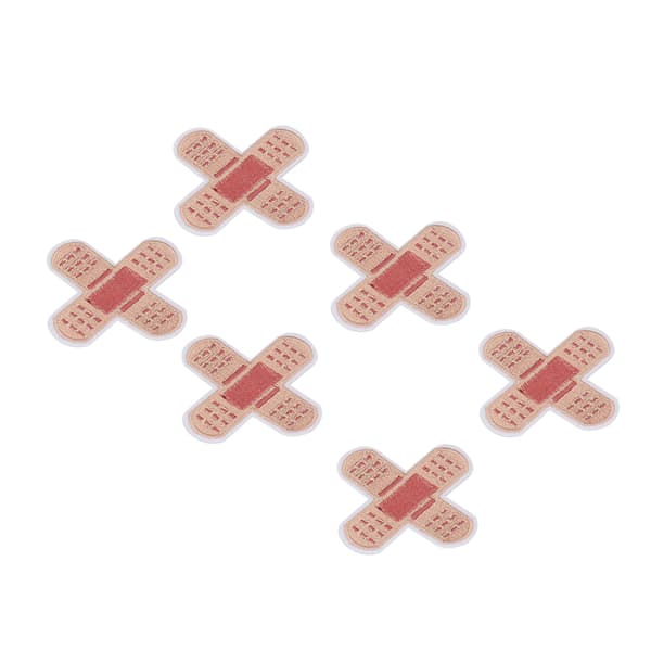 6 stk. Band Aid broderede strygemærker til at dække pletter, søde broderede strygemærker til DIY nederdele, tasker, hatte