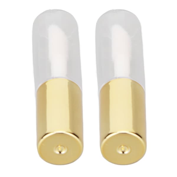 1,2 ml tomma läppglansrör Guld Transparent Förseglat Litet Läppglansrör Resedispenseringsrör för DIY Läppglans