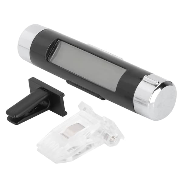 2-i-1 Elektronisk Klocktermometer LCD-display Automatisk Temperaturmätning