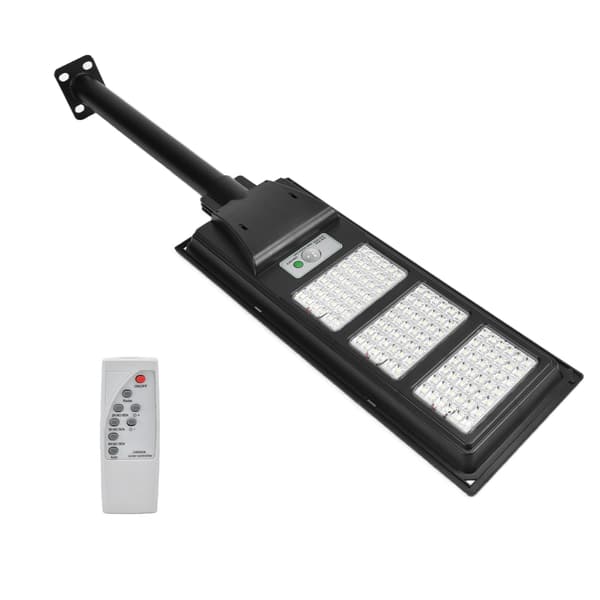 200W 126LED Solar Gatubelysning, Fjärrkontroll Timing, Vattentät Rörelsesensor för Utomhusbruk