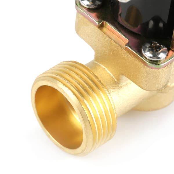 12V G3/4 Mässing NC Magnetventil 2-vägs, inget tryckkontroll, 2-pack