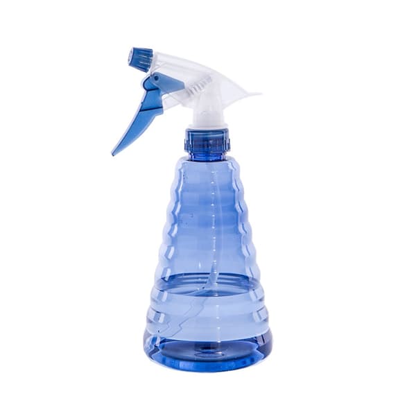 Blekspray Blå Flaska Klar Plast Handpress Trigger Trädgårdsflaskor (3-pack)
