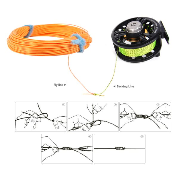 30M Nylon WF Float Flueline til WF4/5/6/7/8 Bæk Flod Sø (WF-6F)