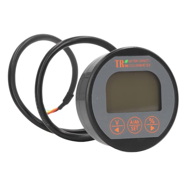 Batterimonitor 8-120V 0-75A Voltmeter Amperemeter Tester Vandtæt Kapacitetsmåler