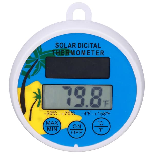 Digital pooltermometer med min/max vattentemperaturvisning, flytande termometer för simbassäng