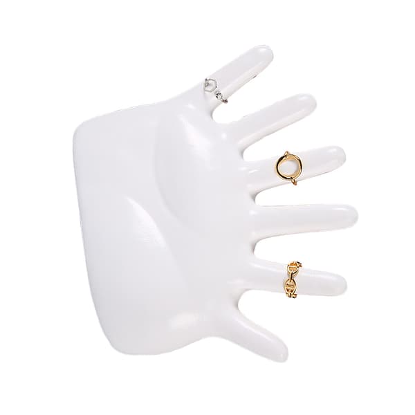 Vitt smyckesställ för armband och klockor