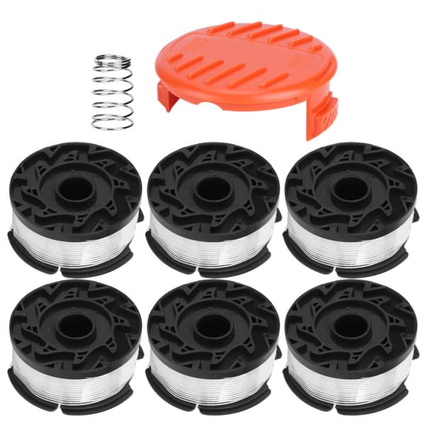 6-pack gräsklipparblad med skydd, reservdelar kompatibla med BLACKDECKER AF100
