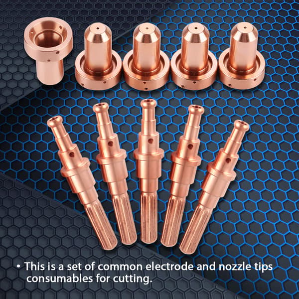 5 stk. 9-8215 Elektrode & 5 stk. 9-8207 Dysespids til Thermal Dynamics SL60/100 Plasmaskærerbrænder