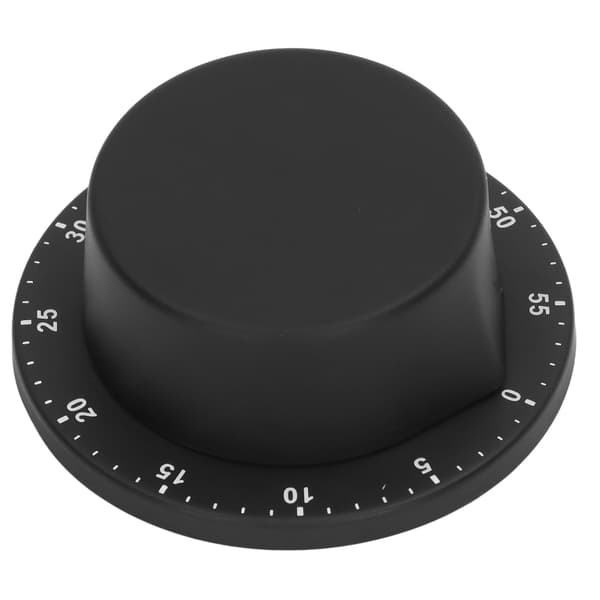 Magnetisk køkkentimer 304 rustfrit stål madlavningsur sort mekanisk stopur