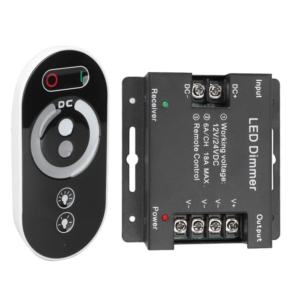 Trådløs RF Touch LED-lysdæmperkontakt til 12V 24V Strip Light