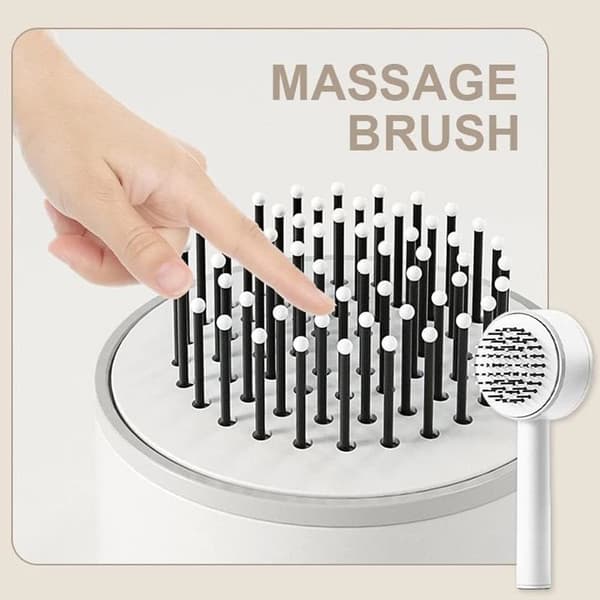 3D luftpude massagebørste selvrensende kam skridsikker massagebørste