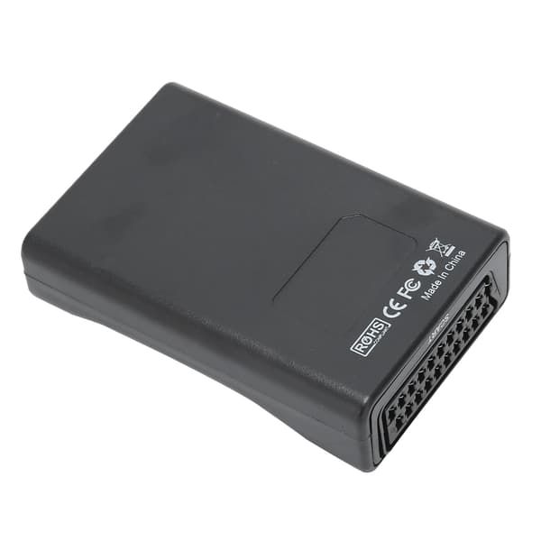 SCART til HDMI-adapter 1080p Scaler 20p AV-konverter til fjernsyn sort