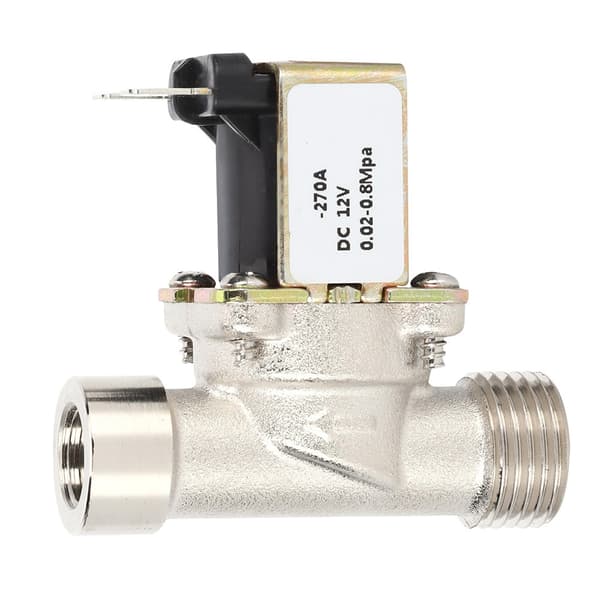 2-vägs elektrisk magnetventil i mässing 12V DC normalt stängd 1/2\" NPT