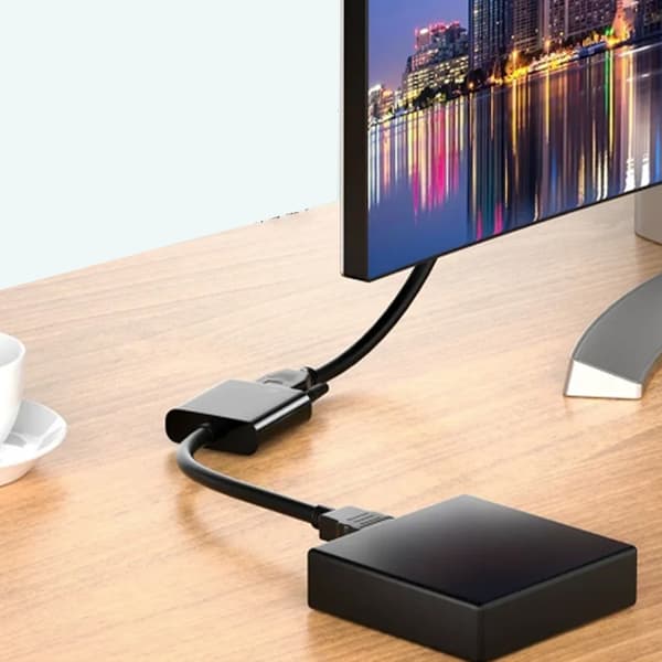 HDMI til VGA-adapter 1080P forgyldt konverter til bærbar computer, stationær computer, projektor
