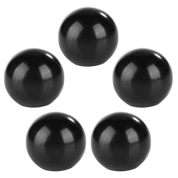 5 svarta runda bakelitknoppar M8x32mm - Förpackning med 5 för maskinbyte