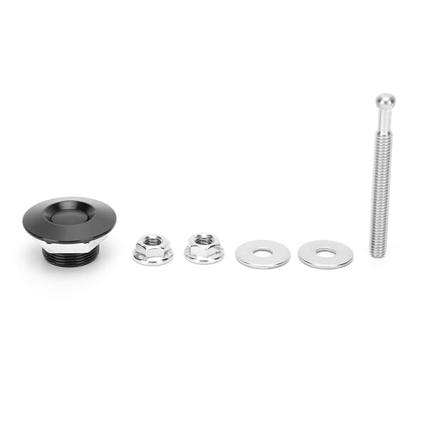 30 mm / 1,2 tommer Universal Bil Trykknap Quick Release Motorhjelm Låse Sort