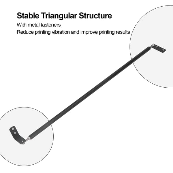 Aluminiumslegering S4 Trækstangsæt med forbindelsesstykker 3D-printer monteringshardware