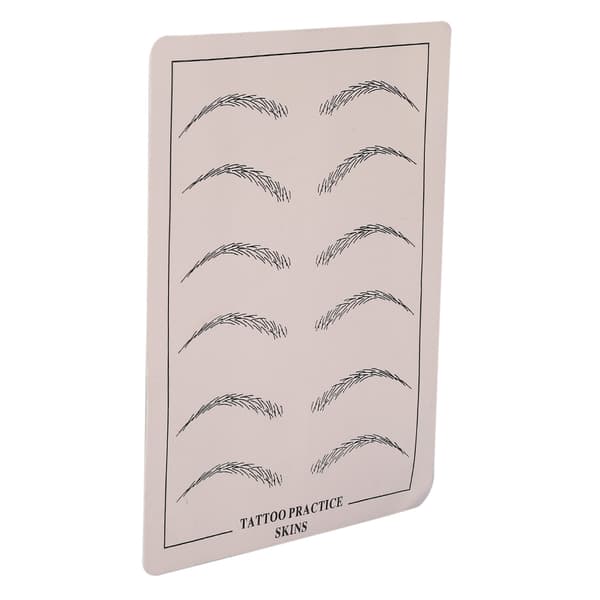 1 st tatueringsövning permanent makeup kosmetisk microblading ögonbrynsträning silikon falsk hud