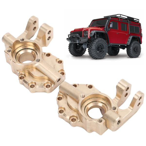 2 pakker messing forreste styrestolpe RC reservedele kompatible med Traxxas TRX4 RC køretøj