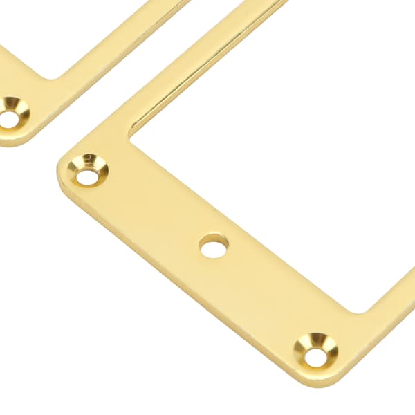 2 st aluminium gitarr pickup surround ram 92x46mm guld med skruvar för elgitarr