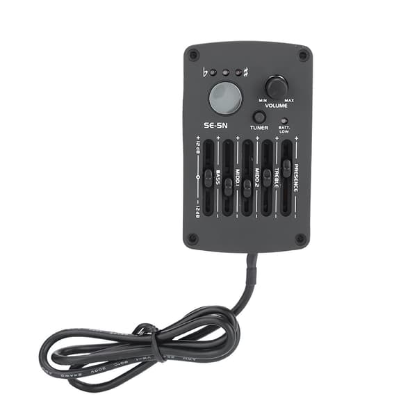 Akustisk Gitarr EQ Equalizer Förförstärkare Stämapparat 5-Band SE-5N Pickup Kit Instrumenttillbehör