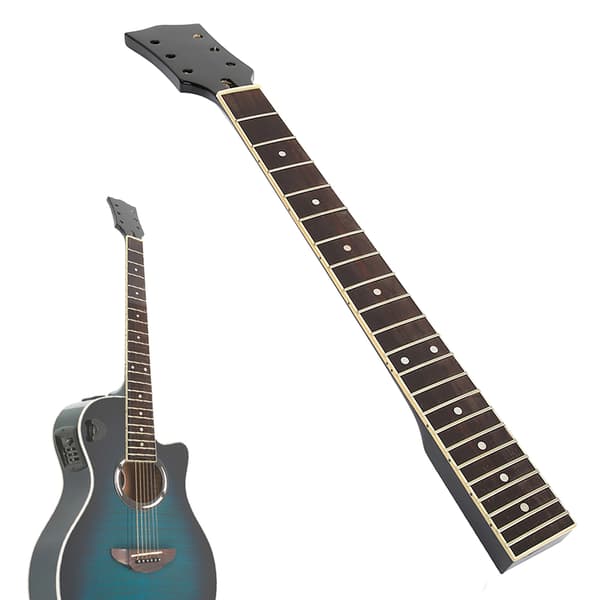 Trä Folkgitarr Hals Greppbräda Musikinstrument Stämma Svart Vit