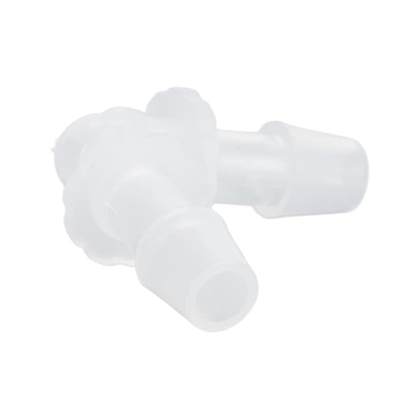 10 stk. 90 graders albueslangeforbindelse, L-formede plastfittings med lige diameter, 7,9 mm