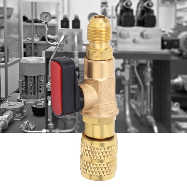 Messing R410 Køle Kugleventil 45BAR G1/4 G5/16 Adapter Stik
