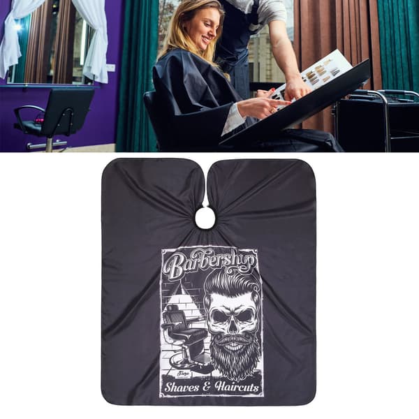 Frisørkappe Hårklippekappe Polyester Vandtæt Antistatisk til Salon Barber